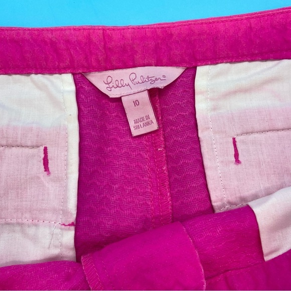 Lilly Pulitzer Women’s Hot Pink Ribbed Shorts Size 10 - Picture 10 of 10